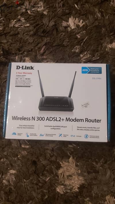 D-Link Wireless N 300 ADSL2+Modem Router