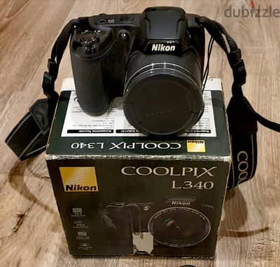 كاميرا فيديو وتصوير ديجيتال وارد الكويتNikon Coolpix L340 زوم 28x