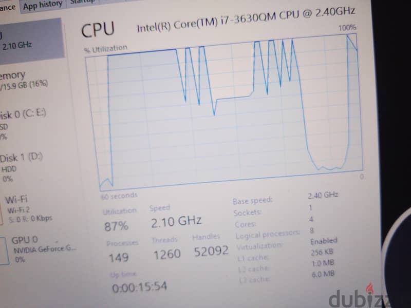 Nvidia 2GB+i7MQ+16GB+256ssd+1tb+17.3inch screen 5