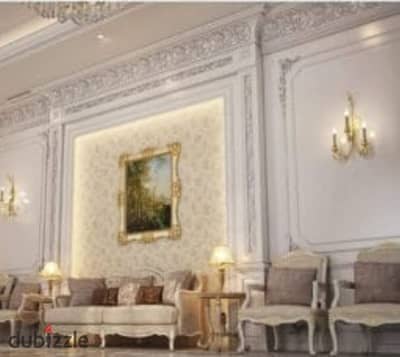 Furnished apartment for rent, air-conditioned, in El Ibrahimieh, 140m, with an open view