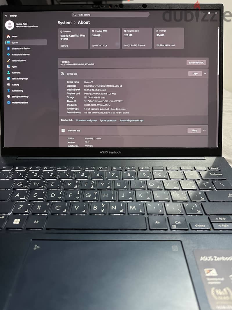 لابتوب asus 2