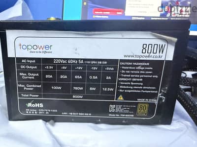 Topower 800w +80 bronze