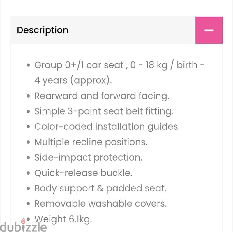 all stages carseat 1