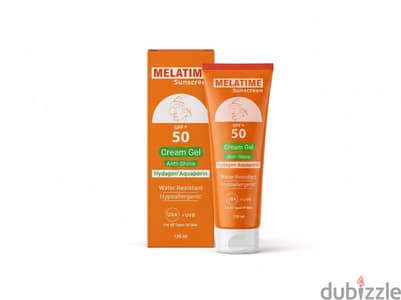 Melatime Sunscreen Cream Gel Spf50+ 120Ml