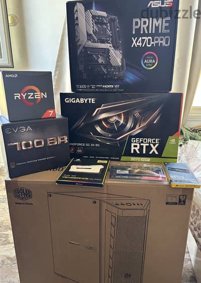 تجميعه pc وارد امريكا كسر زيرو (Ryzen 7 +RTX 2070 Super) بالكراتين