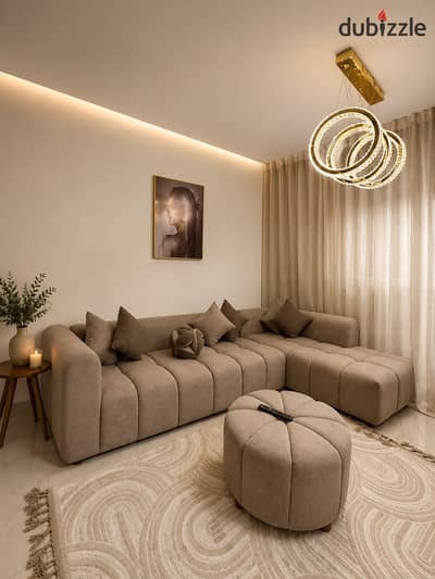 Furnished apartment for rent in Madinaty B12 – Park View with a view of the capital administrative a distinctive furnished apartment for rent in Madinaty B12,