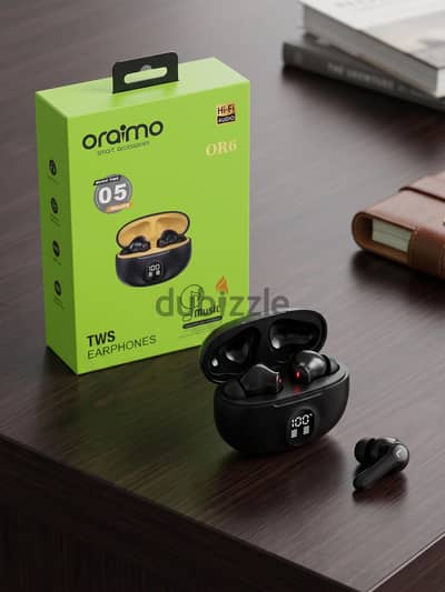 سماعة وايرلس Oraimo OR6 بحالة الزيرو بالعلبة (استعمال خفيف جداً