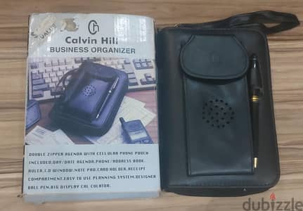منظم أعمال ومحفظة كلاسيكية أنيقة ماركة Calvin Hill Executive Style