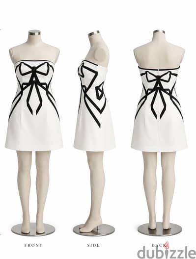  White & Black Dress – Début – Size 14