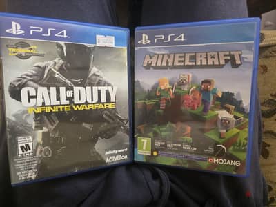 Minecraft & COD Infinite Warfare PS4