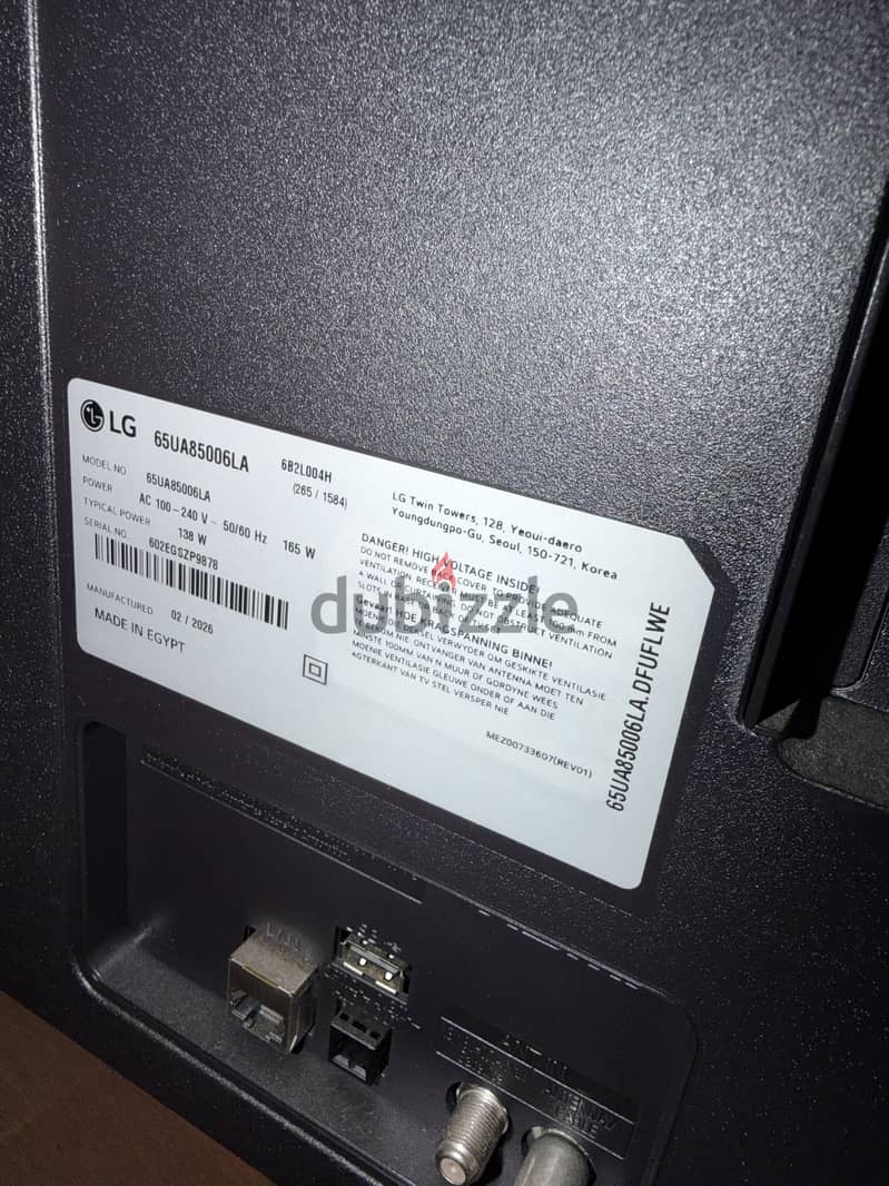 Tv Lg UHD 65’ 1