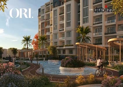 116sqm apartment for sale in ORI Compound, Sheikh Zayed, on Alexandria Desert Road, next to El Nozha St. 5% down payment, installments up to 10 years.