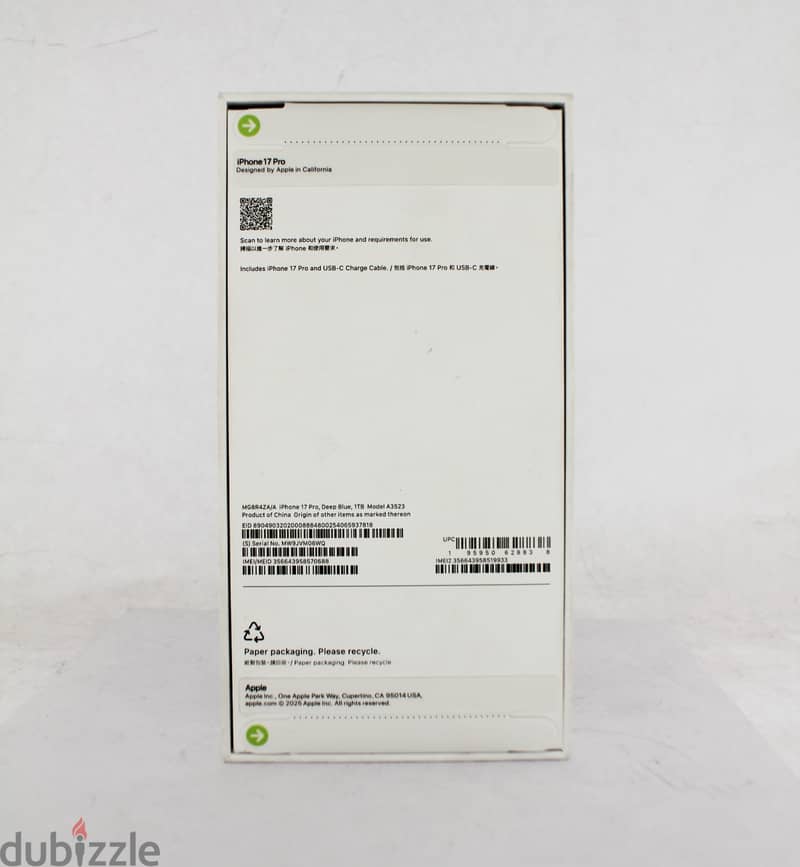 iPhone 17 pro - Deep Blue - New 2