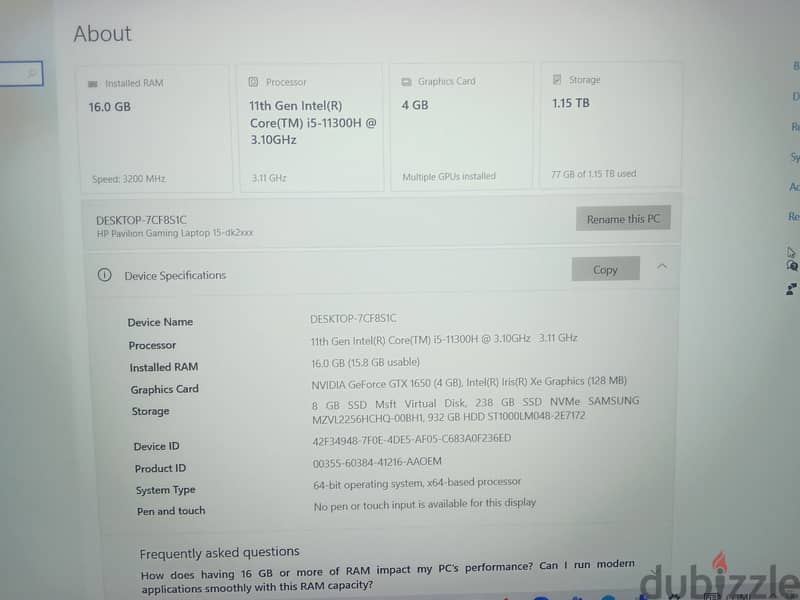 HP Pavilion Gaming 15-dk2xxx 1