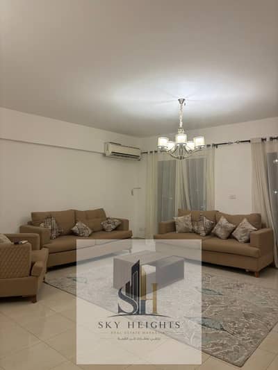 Furnished apartment for rent in Rehab City’s newest phase, prime location near all services, spacious area, wide garden view, at a great price.