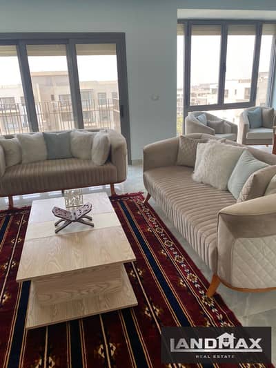 شقة فندقية 157 متر للايجار اول سكن | مفروشة بالكامل الترا مودرن | سعرها اقل من سعر الماركت | موقعها مميز علي فلل ديونز | بالقرب من الجامعة الامريكية