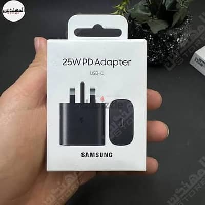 شاحن سامسونج أصلي 25 واط (Type-C) بحالة الزيرو