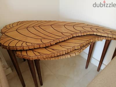 3 Leaves shaped zan side table