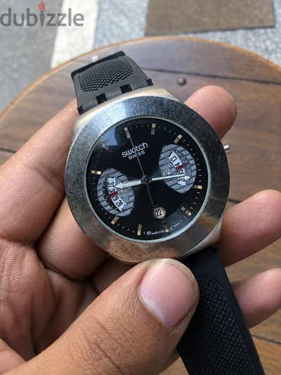⌚ ساعة Swatch Irony Retrograde Chrono أصلية – مستعملة