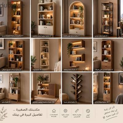 مكتبتك. . . مش مجرد مكان للكتب  مكتبات و ارفف