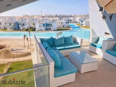 فرصه للاستثمار المضمون فى يود راس الحكمه امتلك الان شاليه VIP اول صف للاجون مع رؤيه كامله للبحر تشطيب فندقى بجوار كون سيزن كالى كوست دقايق من لافيستا