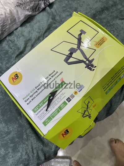 Nb g35 double arm monitor stand ستاند شاشه مكتب ل شاشتين