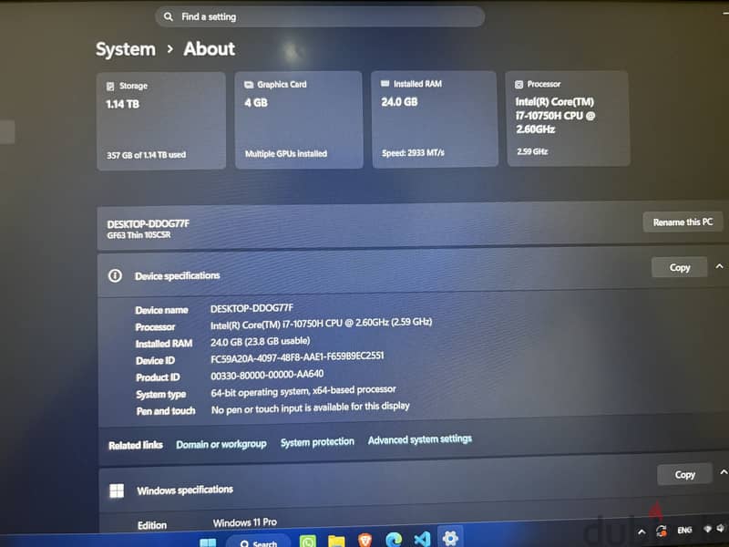 Msi gf63 thin 1