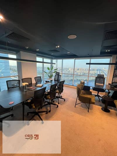 229 sqm Furnished Administrative Office Space for Rent in Direct North 90th Street New Cairo Prime Location Rented for 1700 EGP Per Meter Monthly Call Now