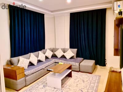 Furnished apartment for rent in AUC Housing, 5th Settlement, steps from AUC campus, Gamal Abdel Nasser Axis, near South 90th St, Mohamed Naguib Axis,