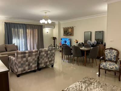 Fully furnished 3bed apartment for rent in Al Rehab 1 Phase 5, New Cairo 145 sqm super-lux garden view withprivate 50 sqm garden