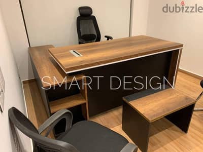 moder wooden office furniture desk / مكتب مدير مودرن معاه سايد جانبي