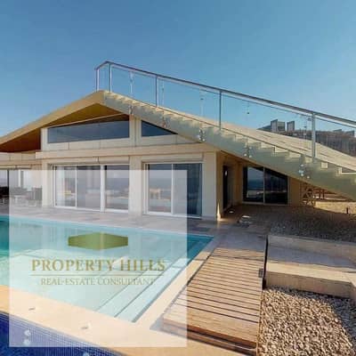 Standalone Villa with Full Sea Views from Every Window + Private Swimming Pool  Fully Finished for Sale in one of the most prestigious resorts in Ain