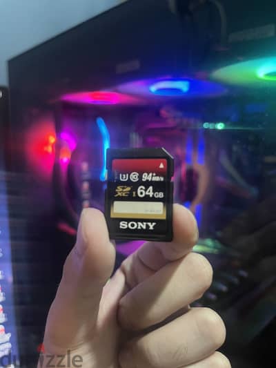 Sony 64 gb  SF-64UX memory card 94mb/s