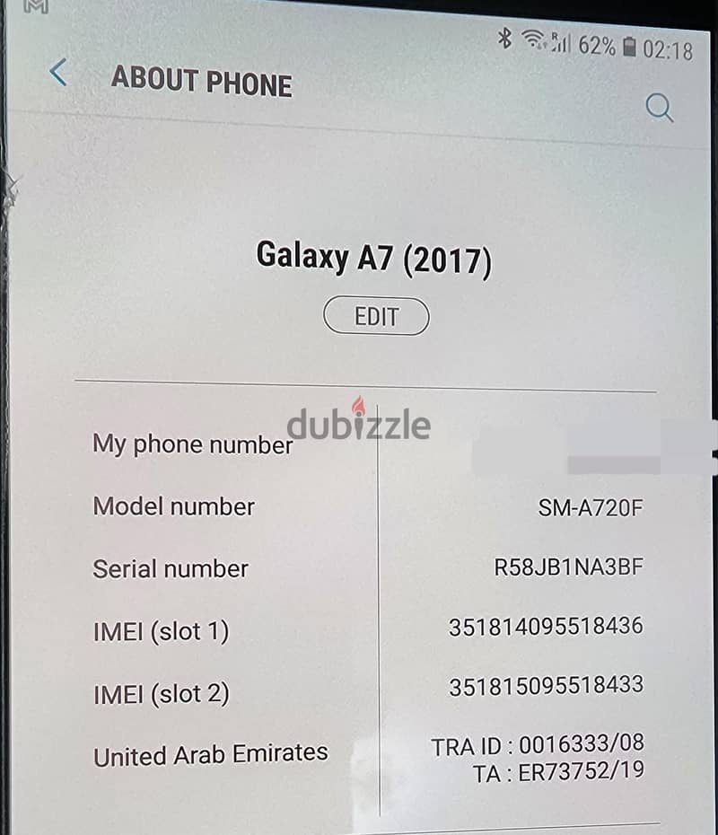 Samsung A7 2