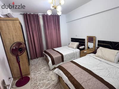 Furnished apartment for rent in El Rehab, New Cairo