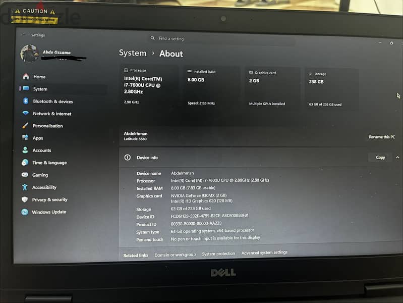 Dell latitude 5580 2