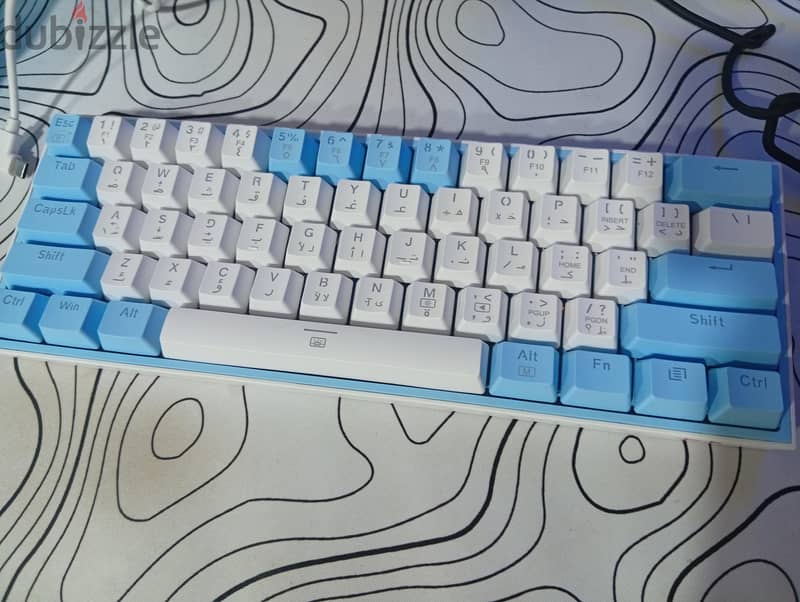 keyboard k617 fizz white 1