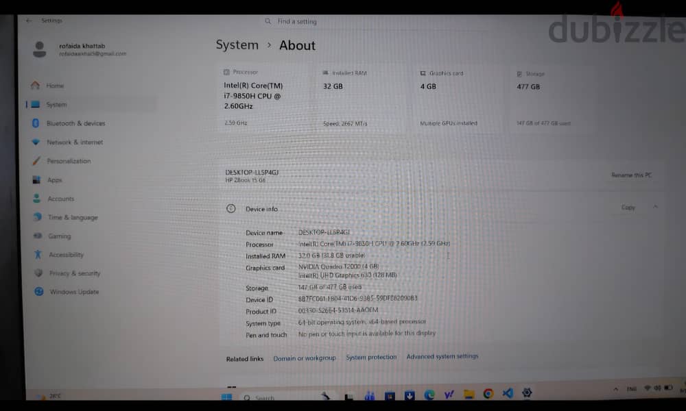 HP Zbook 15 G6 6