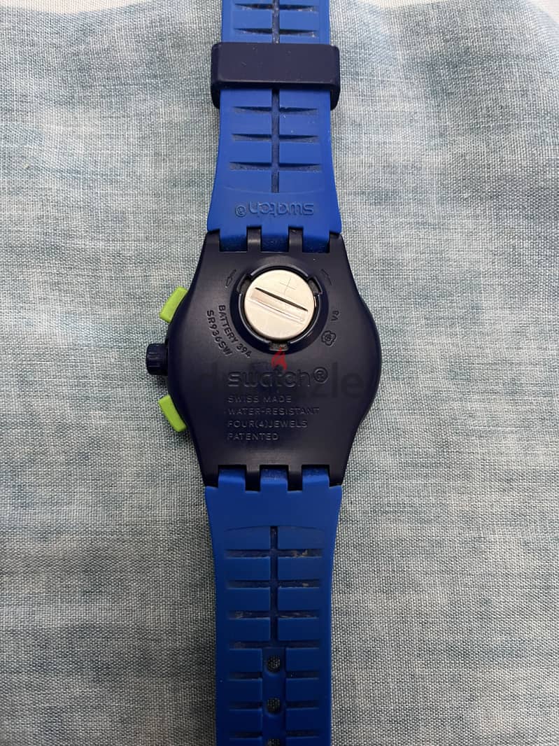 Swatch SR936SW Navy Blue 1