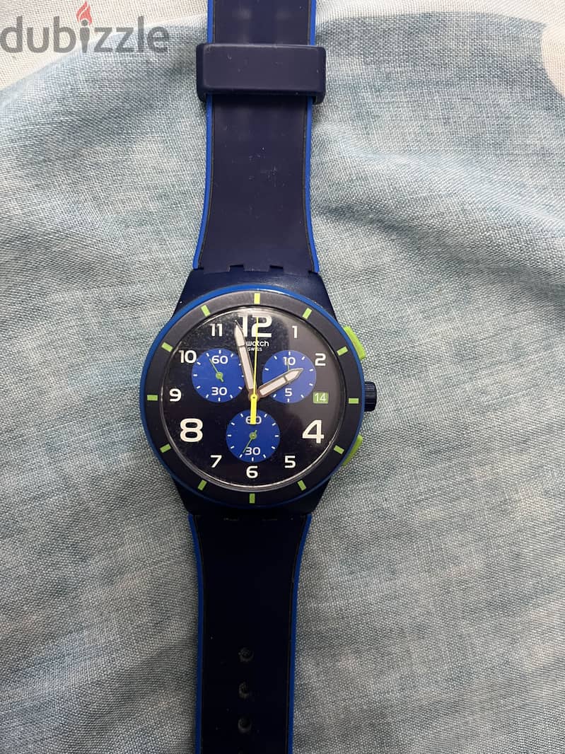 Swatch SR936SW Navy Blue 2