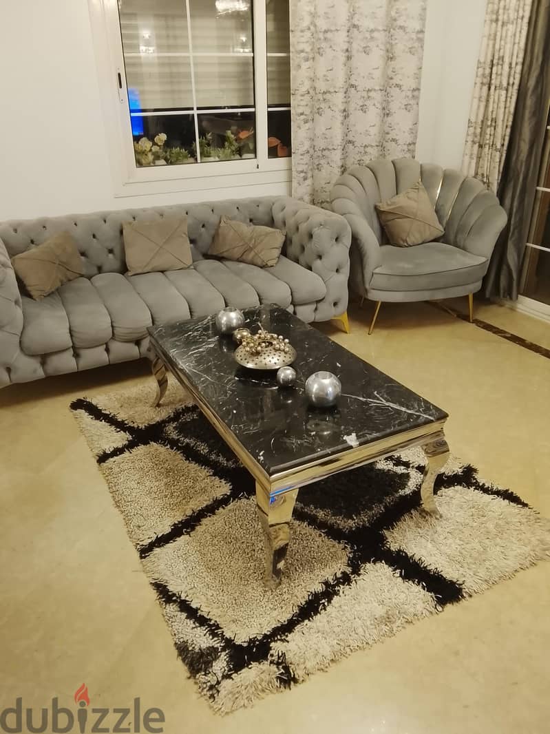 Luxury capitone sofas 3 seats + 2 seats 3