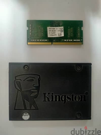 هارد ديسك SSD 240 و رام 4G DDR4