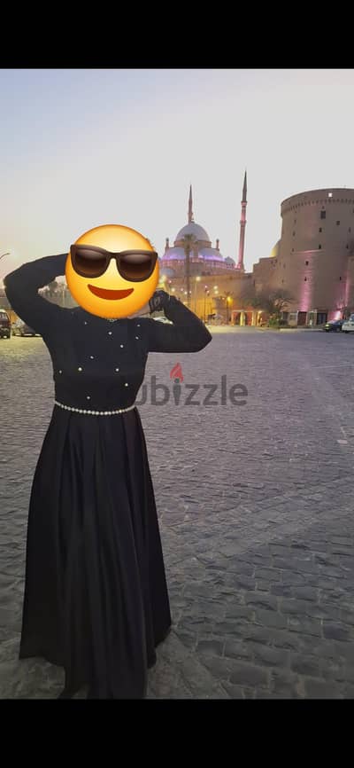 فستان سواريه شيك وبسيط اوي