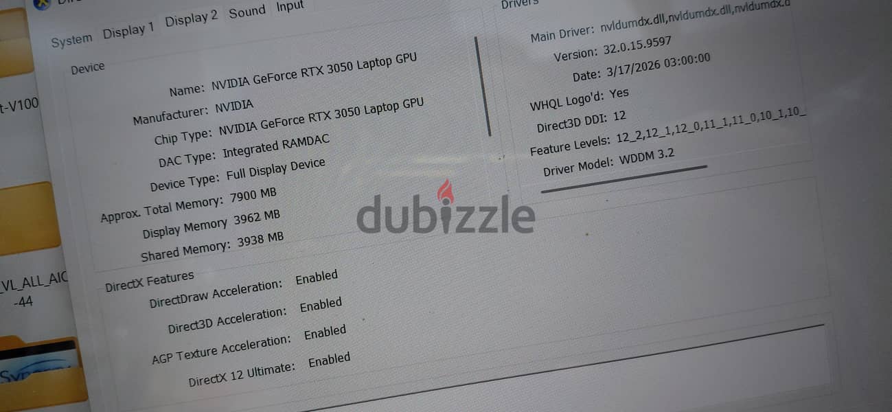 لاب ديل g15 5520 3