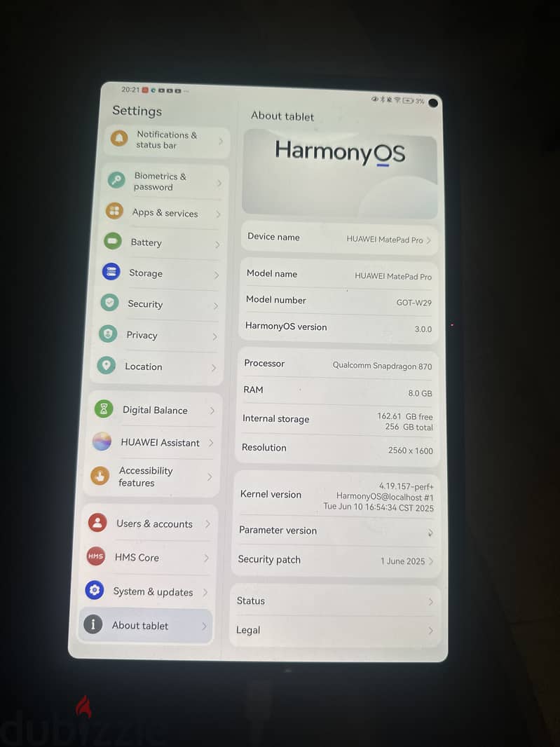 Tablet hauwei matepad pro 11 1