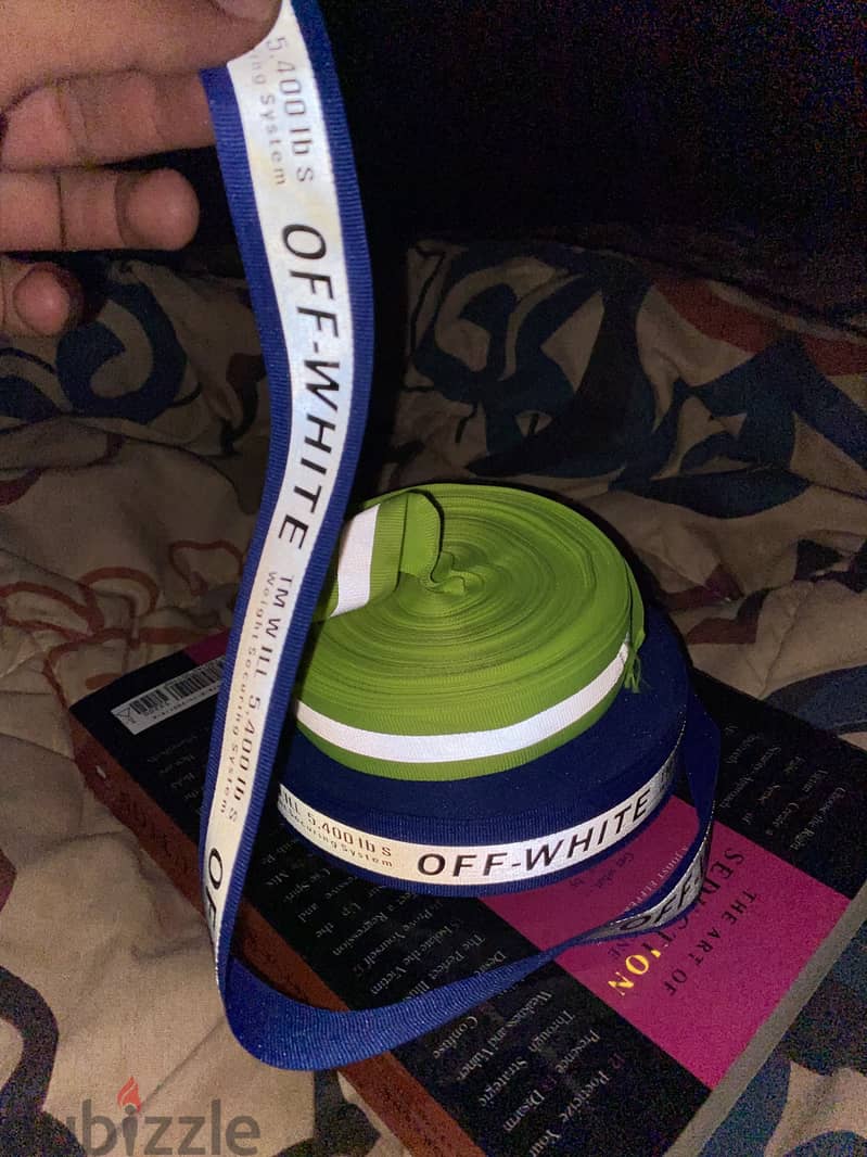 Ratchet Braclet Reflective OffWhite & Yellow Reflective Leather 2