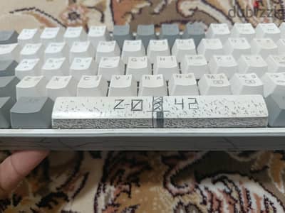 redragon k617 with custom drawing hand-drawn