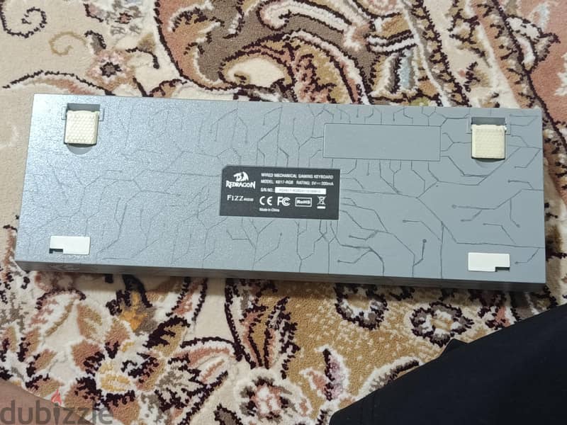 redragon k617 with custom drawing hand-drawn 6