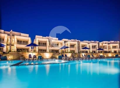 شاليه 3غرف للبيع  بإطلاله مباشره على اللاجون  فيla vista ras elhekma   الساحل الشمالي بمقدم 10%