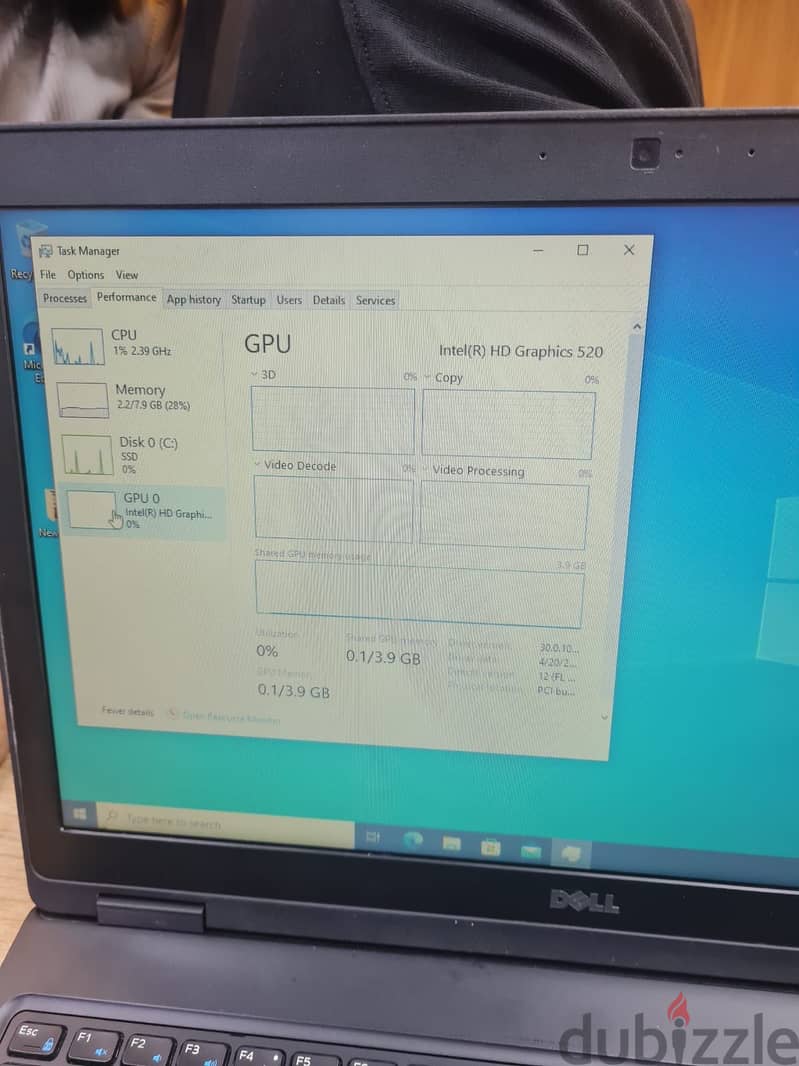 Dell 5580 ssd 256 8 G Ram 3